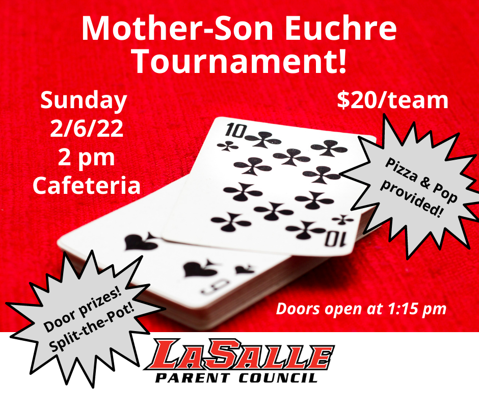 Euchre tournament flyer